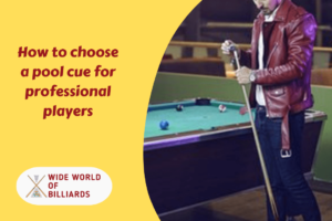 How to choose a pool cue for professional players