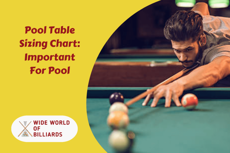 Pool Table Sizing Chart: Important For Pool